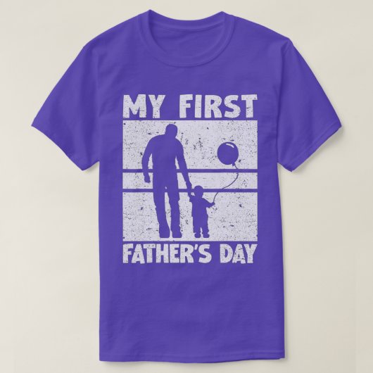 Mens My First Fanteers Dayヴィンテージニューダディージョーク( Tシャツ (デザイン正面)