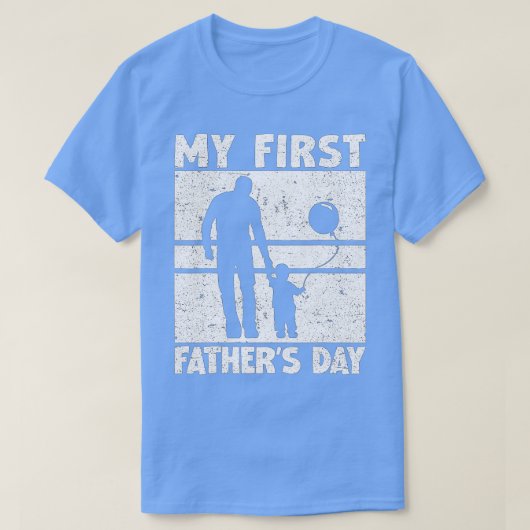 Mens My First Fanteers Dayヴィンテージニューダディージョーク( Tシャツ (デザイン正面)