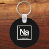 Mens na element narcotics anonymous recovery sober キーホルダー (正面)