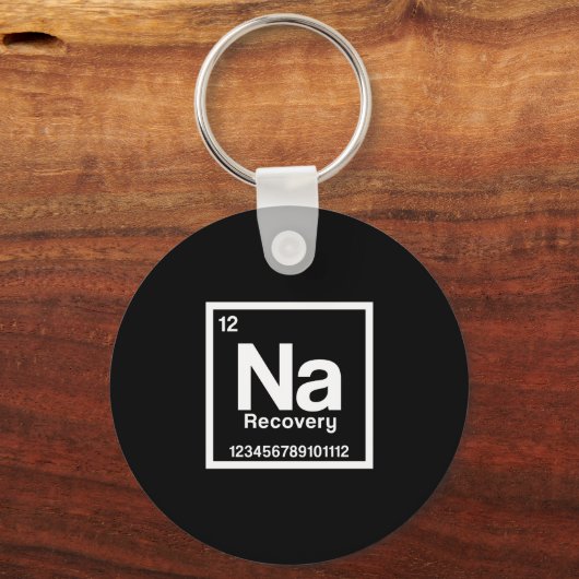 Mens na element narcotics anonymous recovery sober キーホルダー (正面)