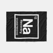 Mens na element narcotics anonymous recovery sober フリースブランケット (正面(横))