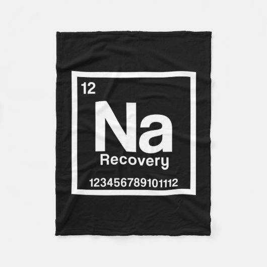 Mens na element narcotics anonymous recovery sober フリースブランケット (正面)
