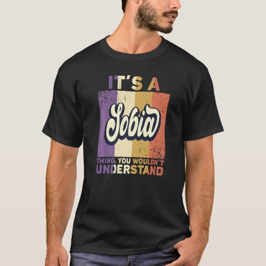 Mens Name Sobia Sobia Thingの名前 Tシャツ (正面)