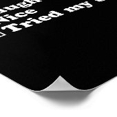 Mens Naughty List Nice List I Tried My Option Sant ポスター (角)