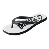 Men's Nautical Fishbone Flip Flops - Edgy Summer ビーチサンダル (アングル)