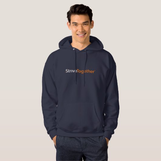 Men's Navy Hoodie パーカ (正面フル)
