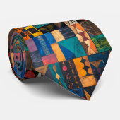 Men's Nectie Abstract Pattern African Neck Tie ネクタイ (ロール)