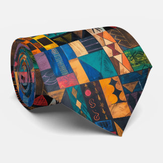 Men's Nectie Abstract Pattern African Neck Tie ネクタイ