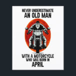 Mens Never Underestimate An Old Man With A Moto<br><div class="desc">Mens Never Underestimate An Old Man With A Moto
A special gift that will make your room more beautiful.</div>