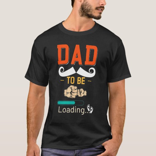 Mens New Dad to Be Father Soon to Be Dad Pregnant Tシャツ (正面)