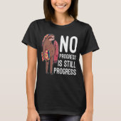 Mens No Progress Is Still Progress Love Sloths Cu Tシャツ (正面)