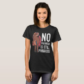Mens No Progress Is Still Progress Love Sloths Cu Tシャツ (正面フル)
