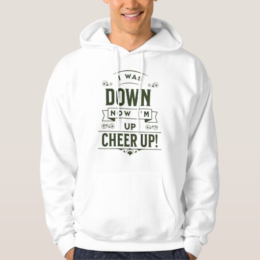 MEN'S NOW I'M UP CHEER UP PULLOVER HOODIE  パーカ (正面)