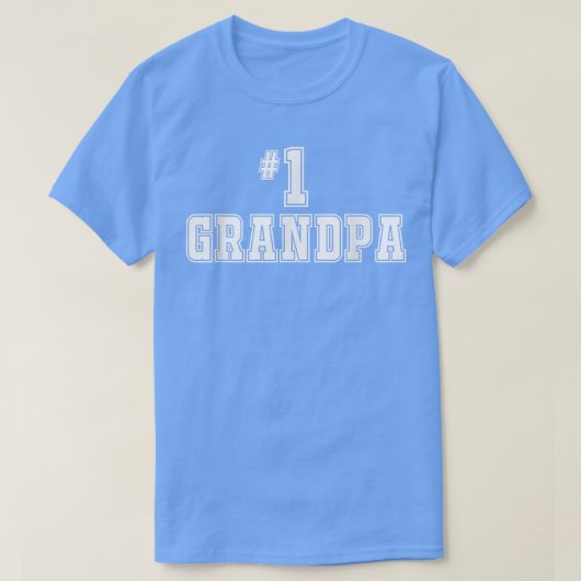 Men's Number 1 1 Grandpa  Grandfather  Tシャツ (デザイン正面)