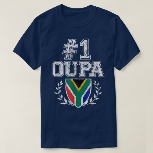 Mens Number One Oupa Afrikaans Grandfather  Tシャツ (デザイン正面)