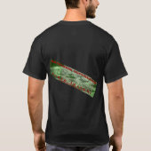 Men's "Obsession Suppression" black t-shirt. Tシャツ (裏面)