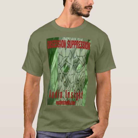 Men's "Obsession Suppression" colored t-shirt. Tシャツ (正面)