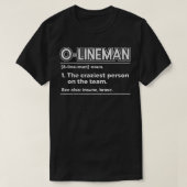 Mens Offensive O Lineman Definition Football Funny Tシャツ (デザイン正面)