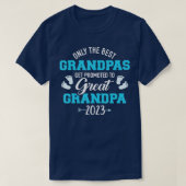 Mens Only the best grandpas get promoted to great  Tシャツ (デザイン正面)