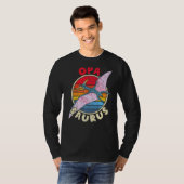 Mens Opa Saurus I Pterodactylus I Family Matching Tシャツ (正面フル)