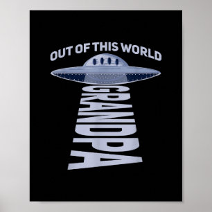 Mens Out of this world grandpa引用文のためのあなたのUFO ポスター