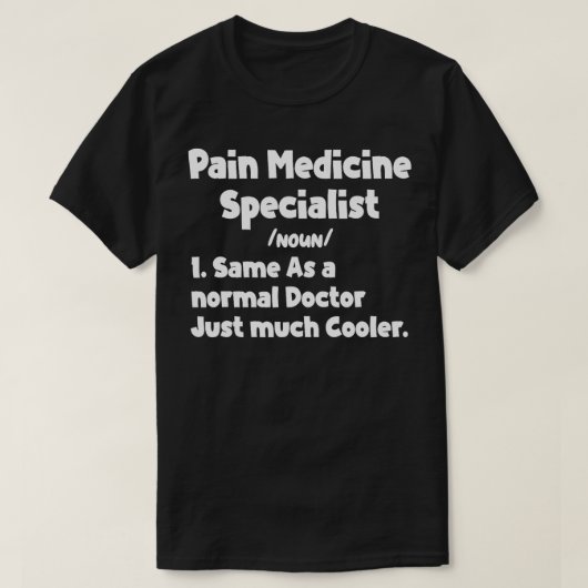 Mens Pain Medicine Specialist Definition Doctor Sp Tシャツ (デザイン正面)