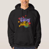 MEN'S PAINT SPLASH LESSONS LEARN PULLOVER HOODIE パーカ (正面)