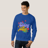 MEN'S PAINT SPLASH LESSONS LEARN SWEATSHIRT スウェットシャツ (正面フル)