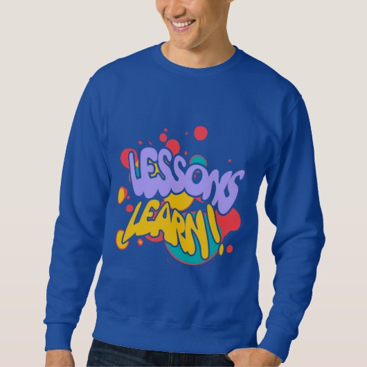 MEN'S PAINT SPLASH LESSONS LEARN SWEATSHIRT スウェットシャツ (正面)