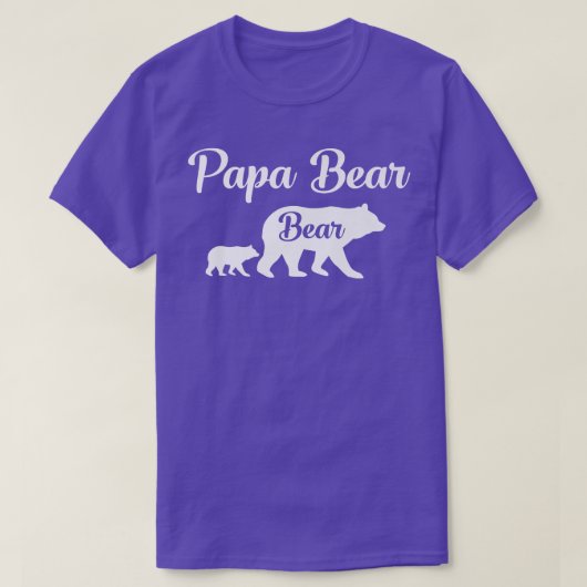 Mens Papa Bear Bear Funny Gift Premium  Tシャツ (デザイン正面)
