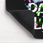 Mens Papa Claus Christmas Lights Long Sleeve  マウスパッド (コーナー)