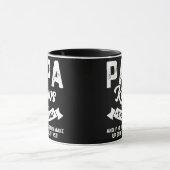 Mens Papa Knows Everything 60th Gift Funny マグカップ (中央)