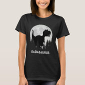 Mens Papasaurus Daddy Father Tシャツ (正面)