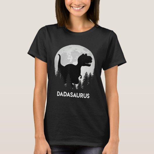 Mens Papasaurus Daddy Father Tシャツ (正面)