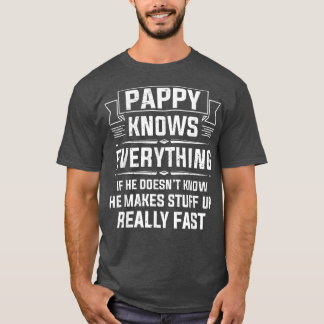 Mens Pappy Knows Everything  Funny Grandpa Father' Tシャツ