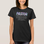 Mens Pastor Definition Christian Parish Clergy App Tシャツ (正面)