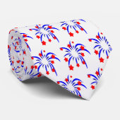 Men's Patriotic Fireworks Tie ネクタイ (ロール)