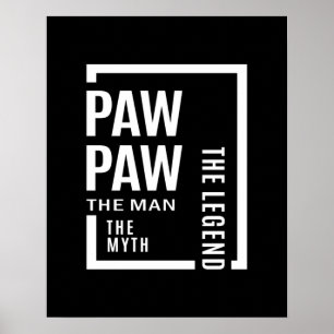 Mens Pawpaw男の神話の伝説のギフト ポスター