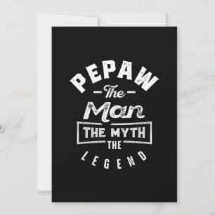 Mens Pepaw男の神話の伝説のギフト 招待状