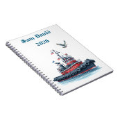 Men's Personalised 2026 Spiral Photo Notebook ノートブック (右側)