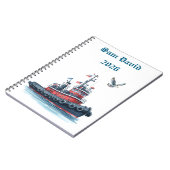 Men's Personalised 2026 Spiral Photo Notebook ノートブック (左側)