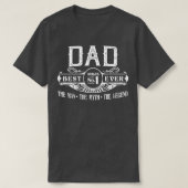Mens Personalized Dad Best No  Tシャツ (デザイン正面)