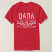 Mens Personalized Dada Best No Tシャツ (デザイン正面)