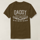 Mens Personalized Daddy Best No  Tシャツ (デザイン正面)