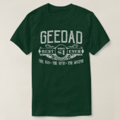 Mens Personalized Geedad Best No  Tシャツ (デザイン正面)