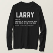 Mens Personalized Larry Dad Noun Firstname Tシャツ (デザイン正面)