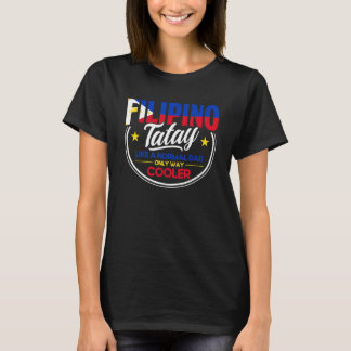 Mens Philippine Flag Filipino Tatay Dad Pinoy Fili Tシャツ