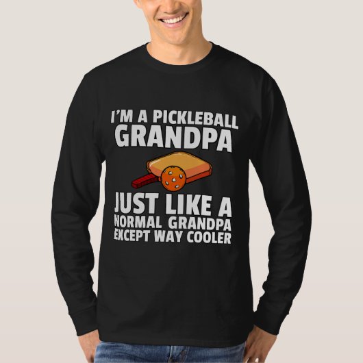Mens Pickleball Grandpa For Funny Retired Pickle Tシャツ (正面)