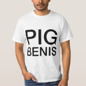 Mens PIG BENIS Tシャツ (正面)
