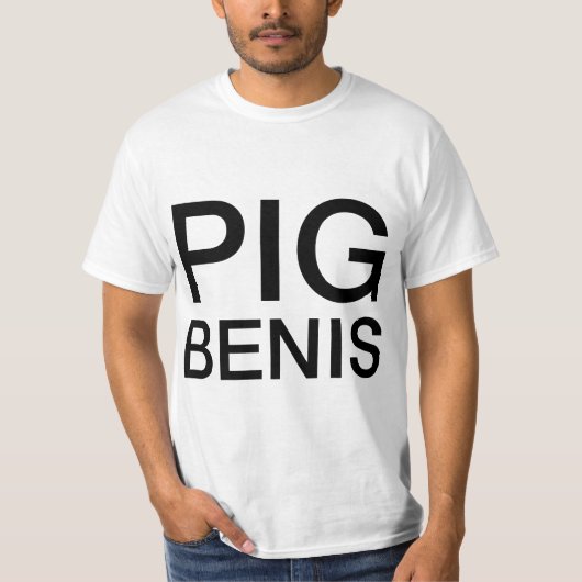 Mens PIG BENIS  Tシャツ (正面)